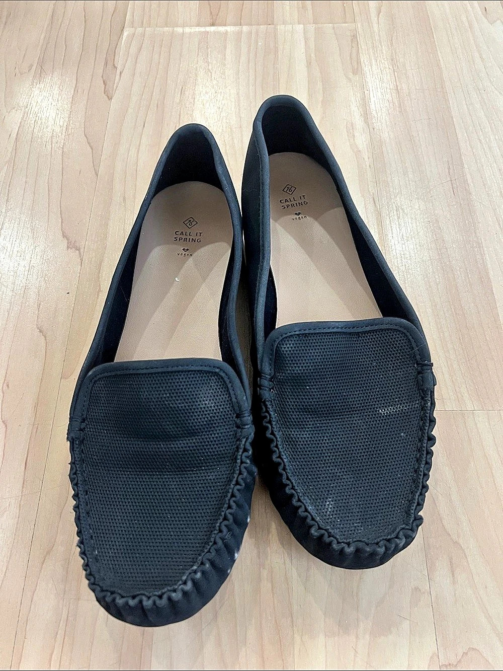 Call It Spring Moccasin Loafers in Black US 7.5